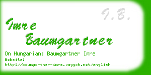 imre baumgartner business card